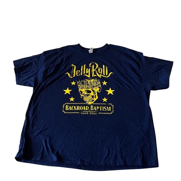 Gildan Other - 2023 JELLY ROLL "Backroad Baptism" Concert Tour (3XL) T-Shirt